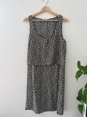 Zara Black and White Floral Print Midi Top